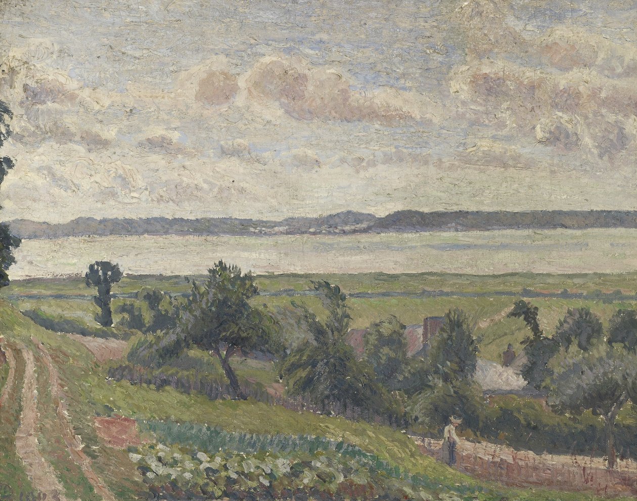 Näkymä suistoon, Harfleur, 1903 tekijältä Lucien Pissarro