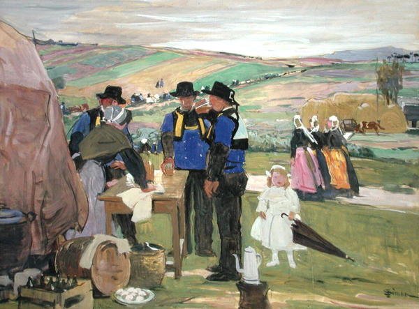 Brittany Pardon (guassi laivalla) tekijältä Lucien Simon