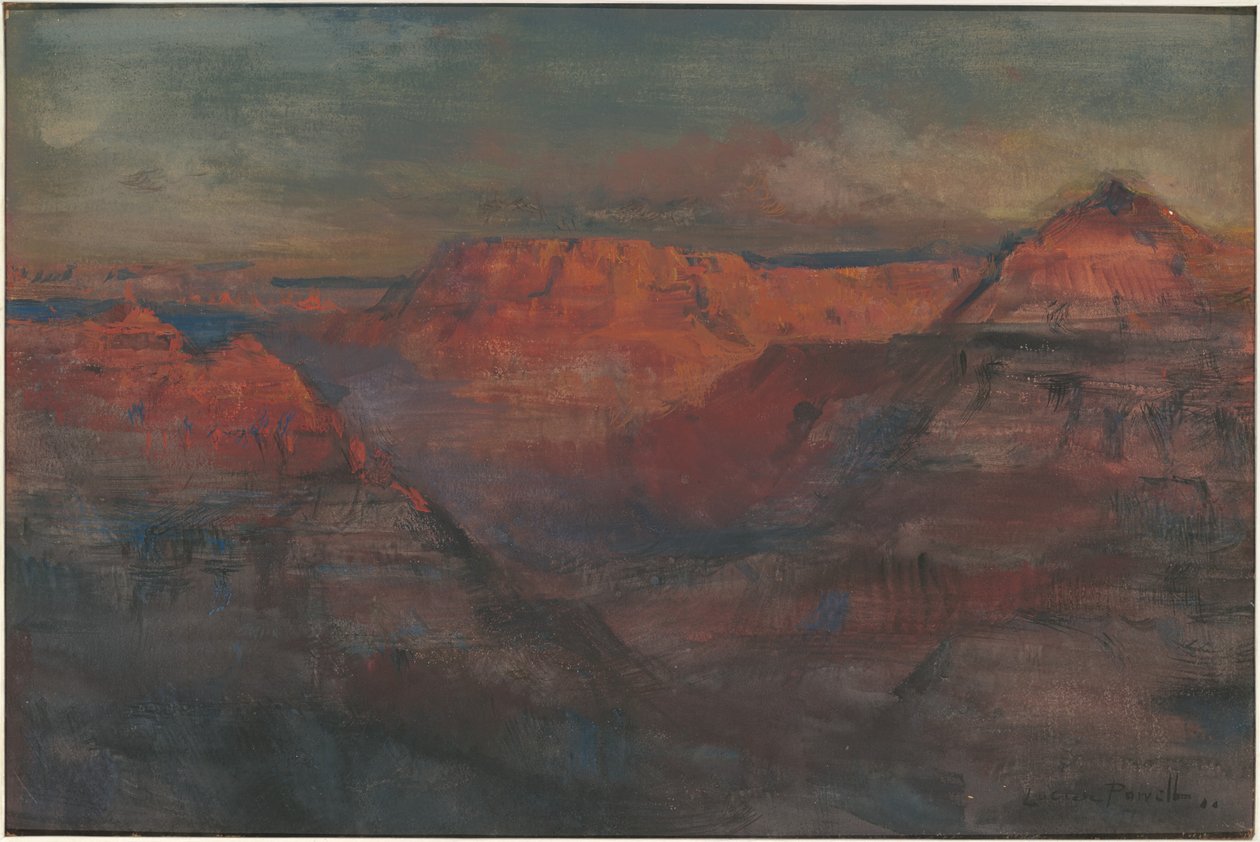 The Afterglow, Grand Canyon, Arizona tekijältä Lucien Whiting Powell