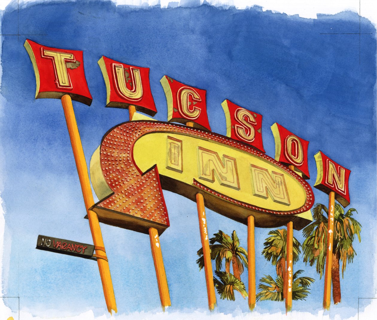Tucson Inn, 2004 (wc paperilla) tekijältä Lucy Masterman