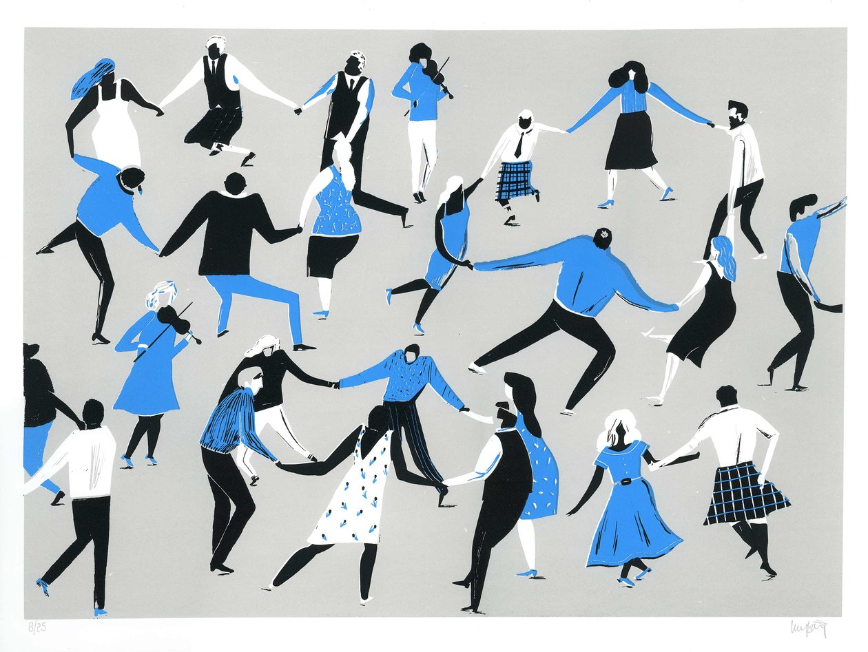 Ceilidh, 2016 (silkkipaino) tekijältä Lucy Banaji