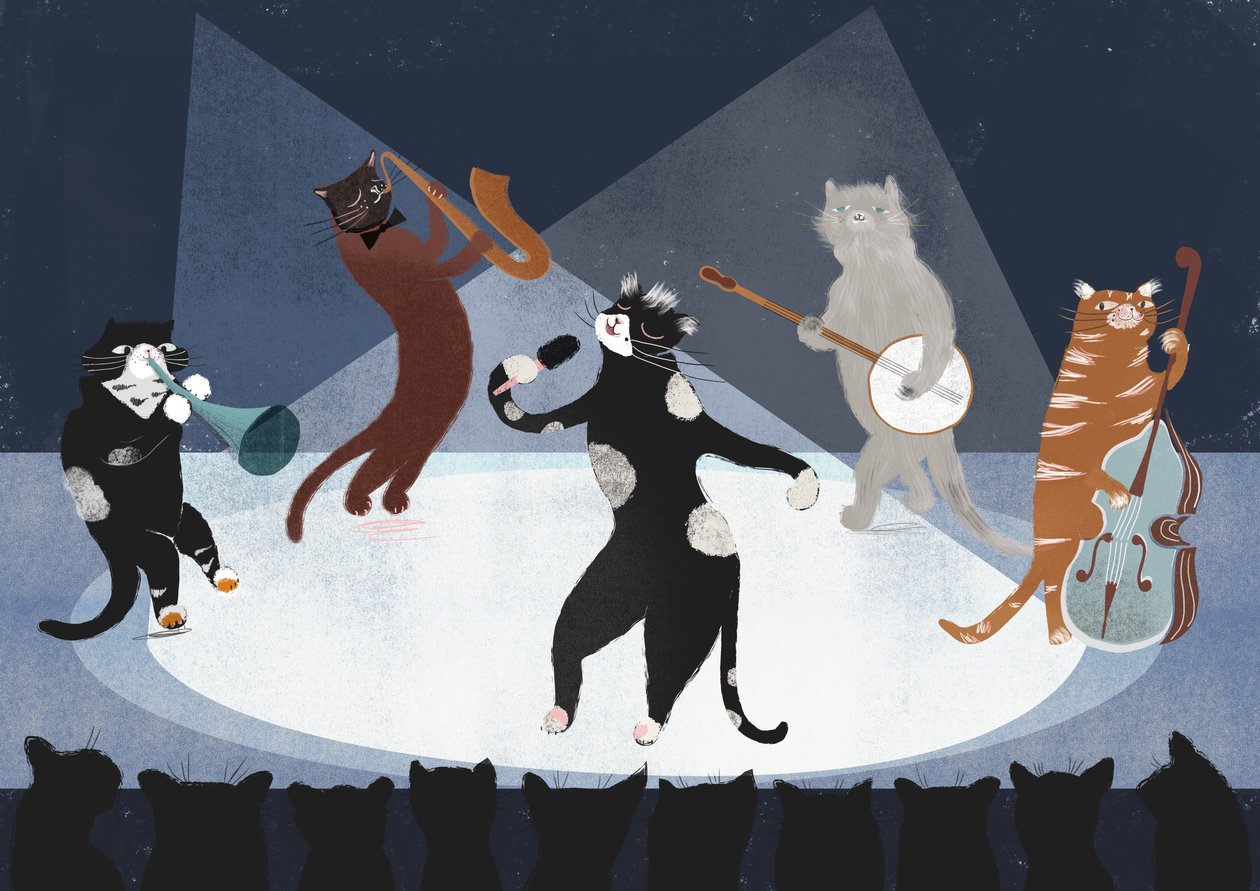 Jazz Cats, 2015 (digitaalinen) tekijältä Lucy Banaji