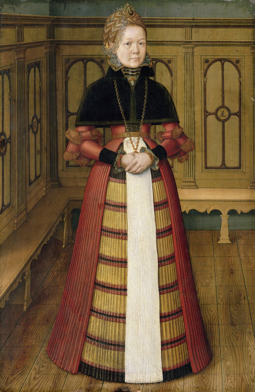 Mette (Mathildis) von Munchhausenin muotokuva tekijältä Ludger Tom the Younger Ring