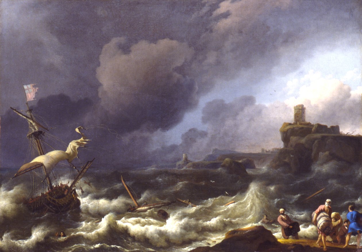Myrsky, 1600-luvun loppu tekijältä Ludolf Backhuysen I