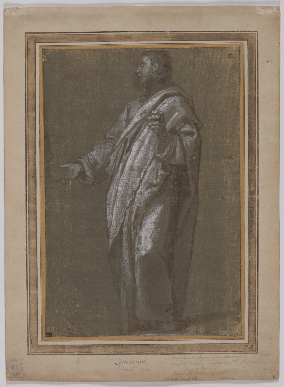 Seisova mieshahmo, n. 161013. tekijältä Ludovico Cardi Cigoli