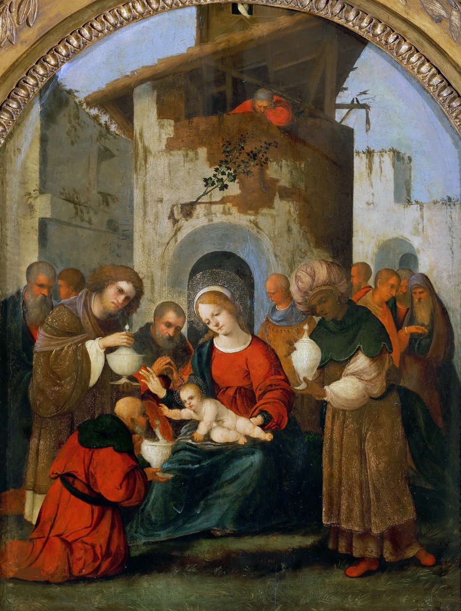 Maagien palvonta, 1522. tekijältä Ludovico Mazzolino