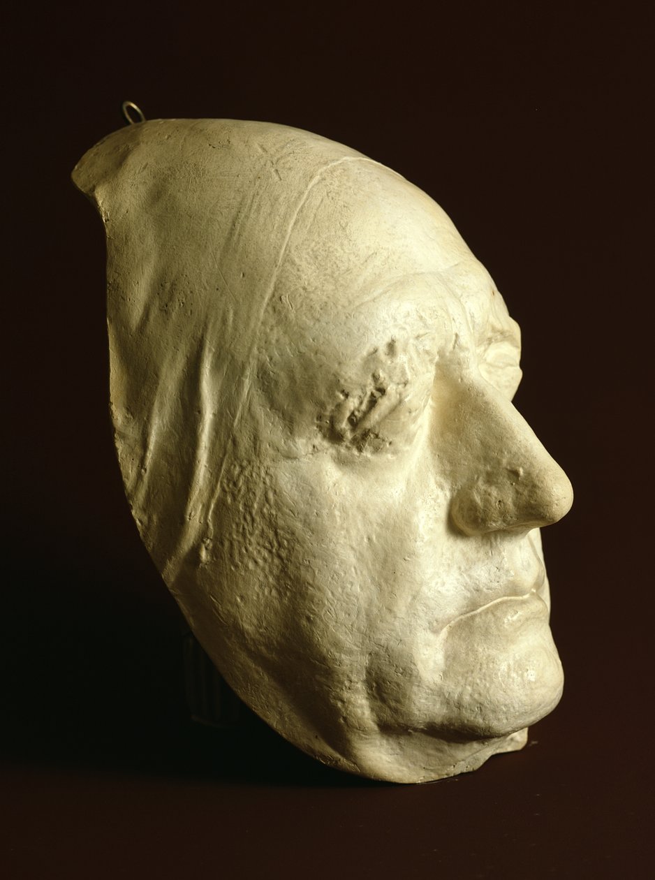 Goethen naamio, 1807 (kipsi) tekijältä Ludwig Weisser