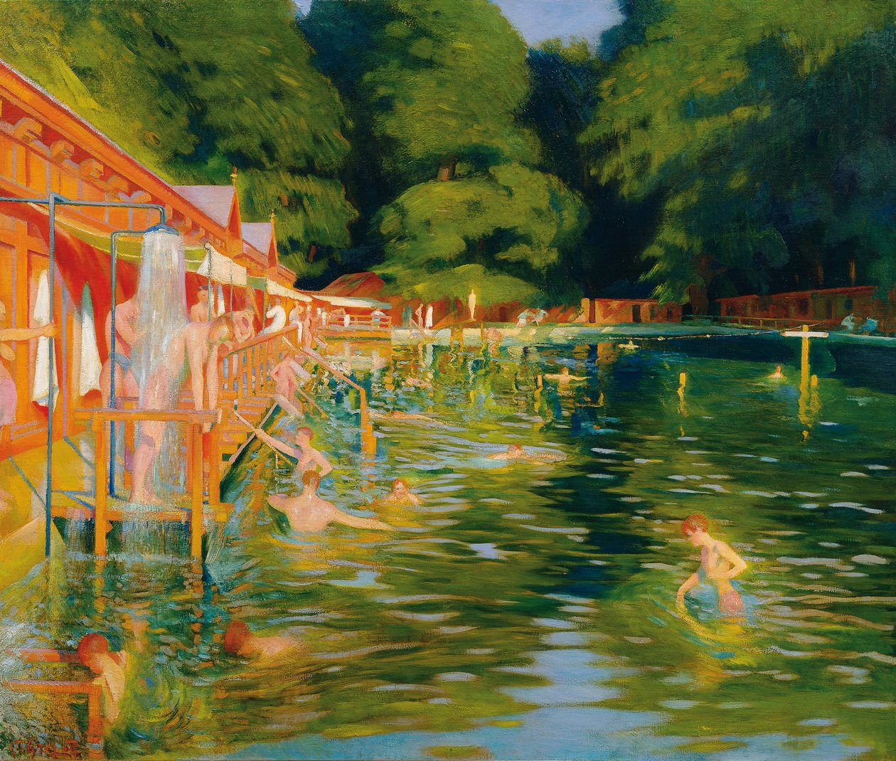 Uima-allas, 1905. tekijältä Ludwig Ferdinand Graf
