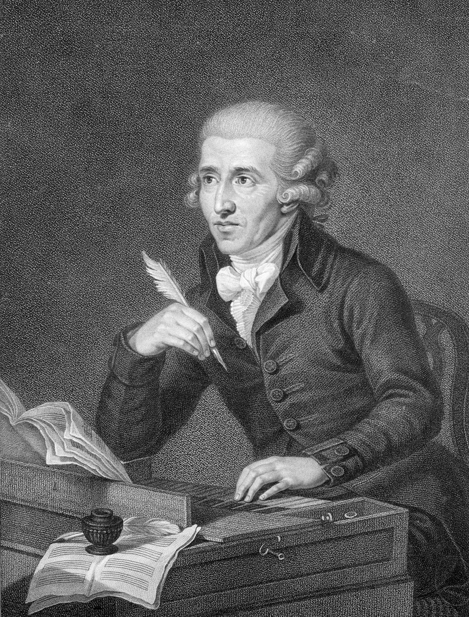 Schiavonnetin kaivertama Joseph Haydn (1732-1809), 1792 tekijältä Ludwig Guttenbrunn