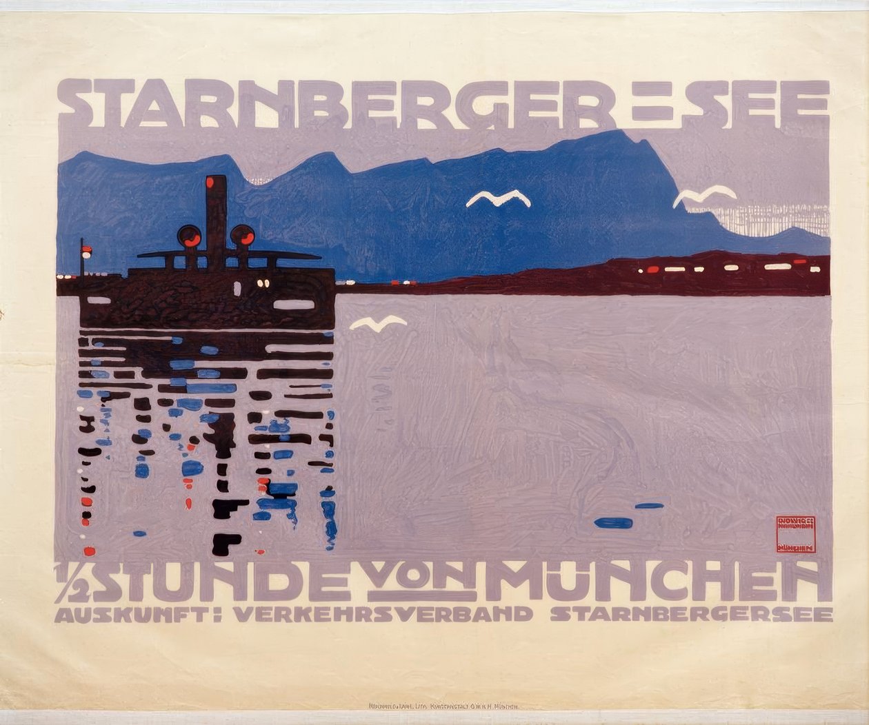 Starnberger See (Oberbayern). tekijältä Ludwig Hohlwein