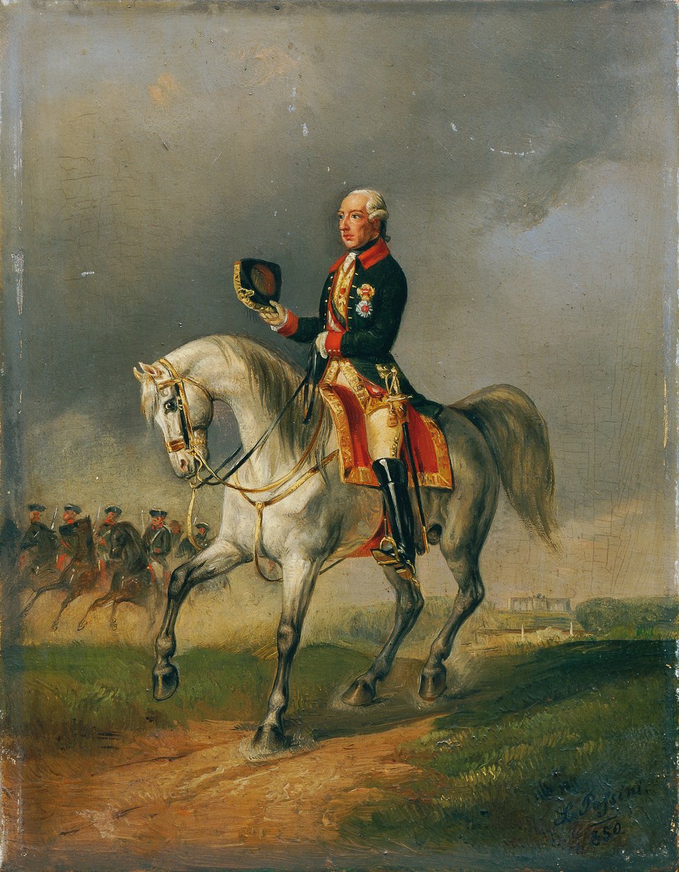 Keisari Joseph II. reitend tekijältä Ludwig Johann Passini