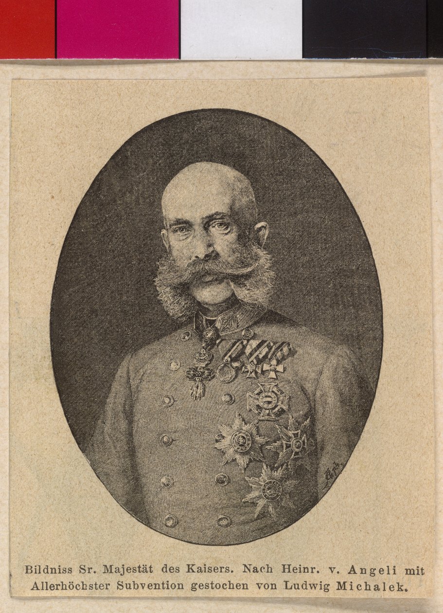 Itävallan keisari Franz Joseph I tekijältä Ludwig Michalek