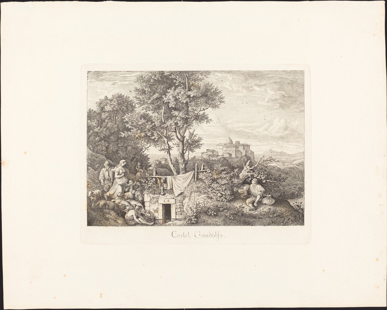 Castel Gandolfo tekijältä Ludwig Richter