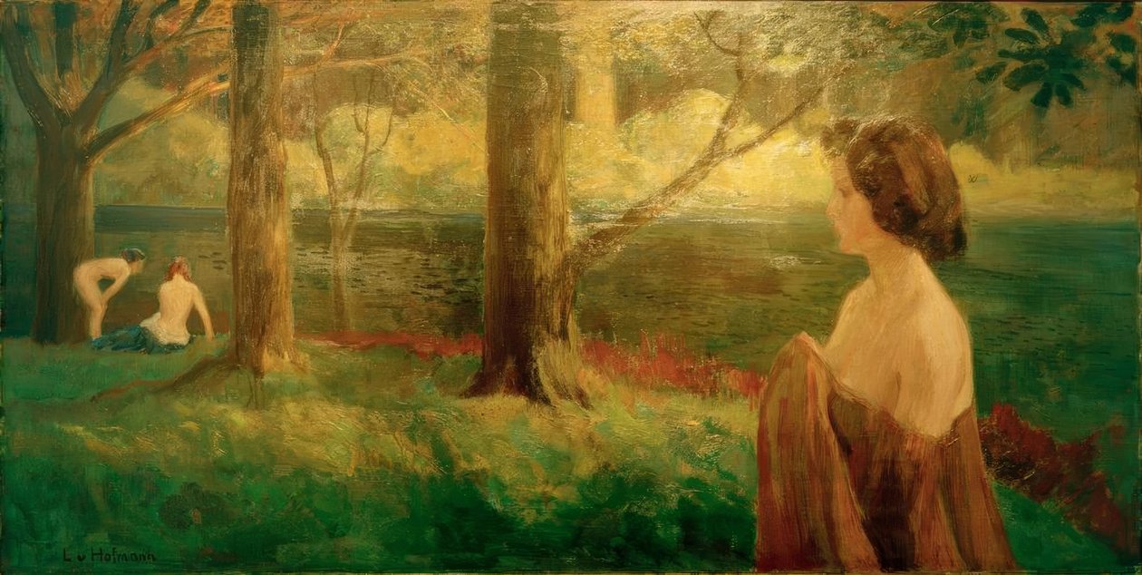 Ilta-aurinko tekijältä Ludwig von Hofmann