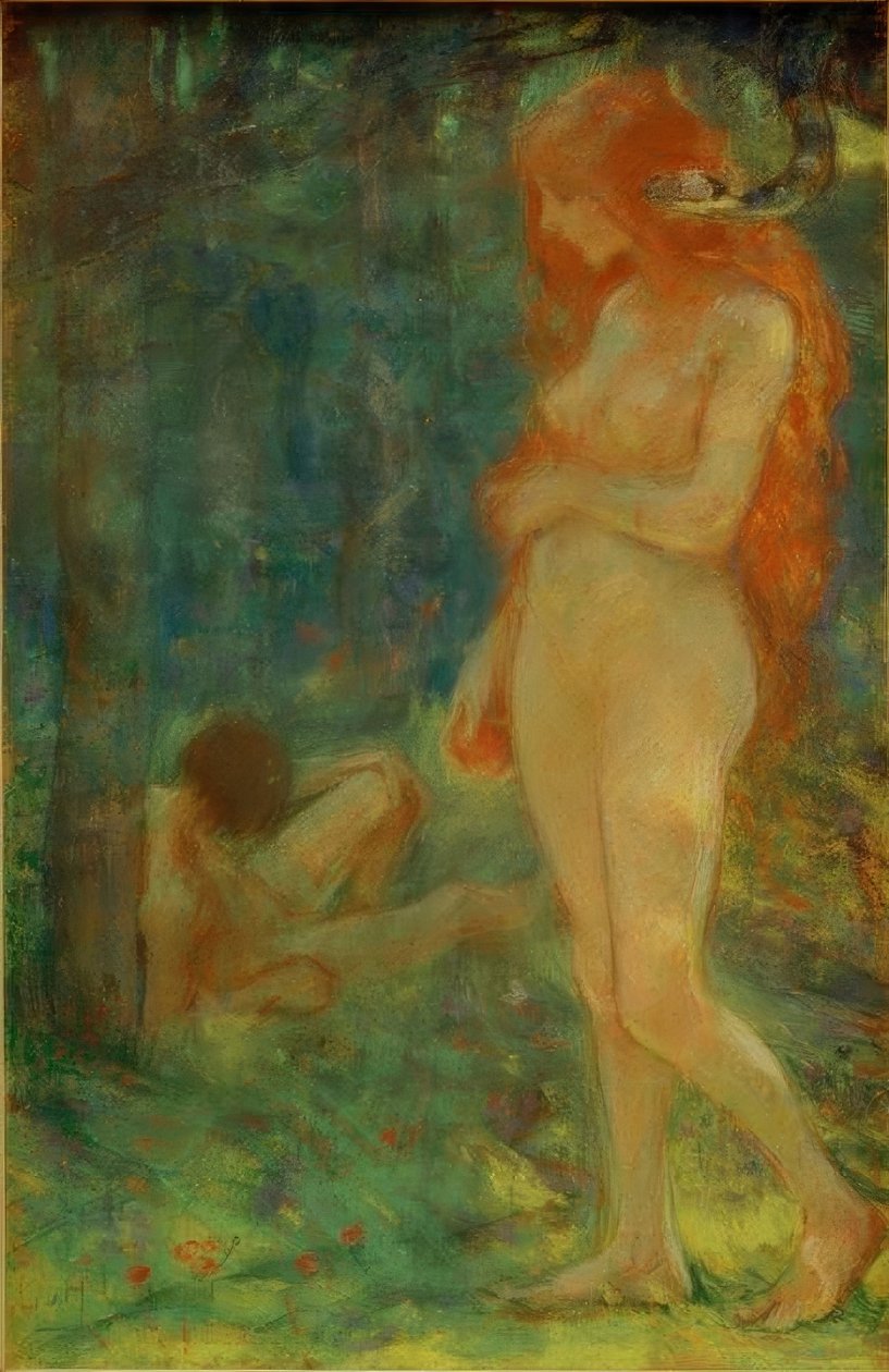 Adam ja Eva tekijältä Ludwig von Hofmann