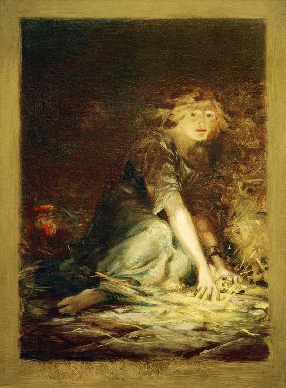 Gretchen vankityrmässä tekijältä Ludwig von Hofmann