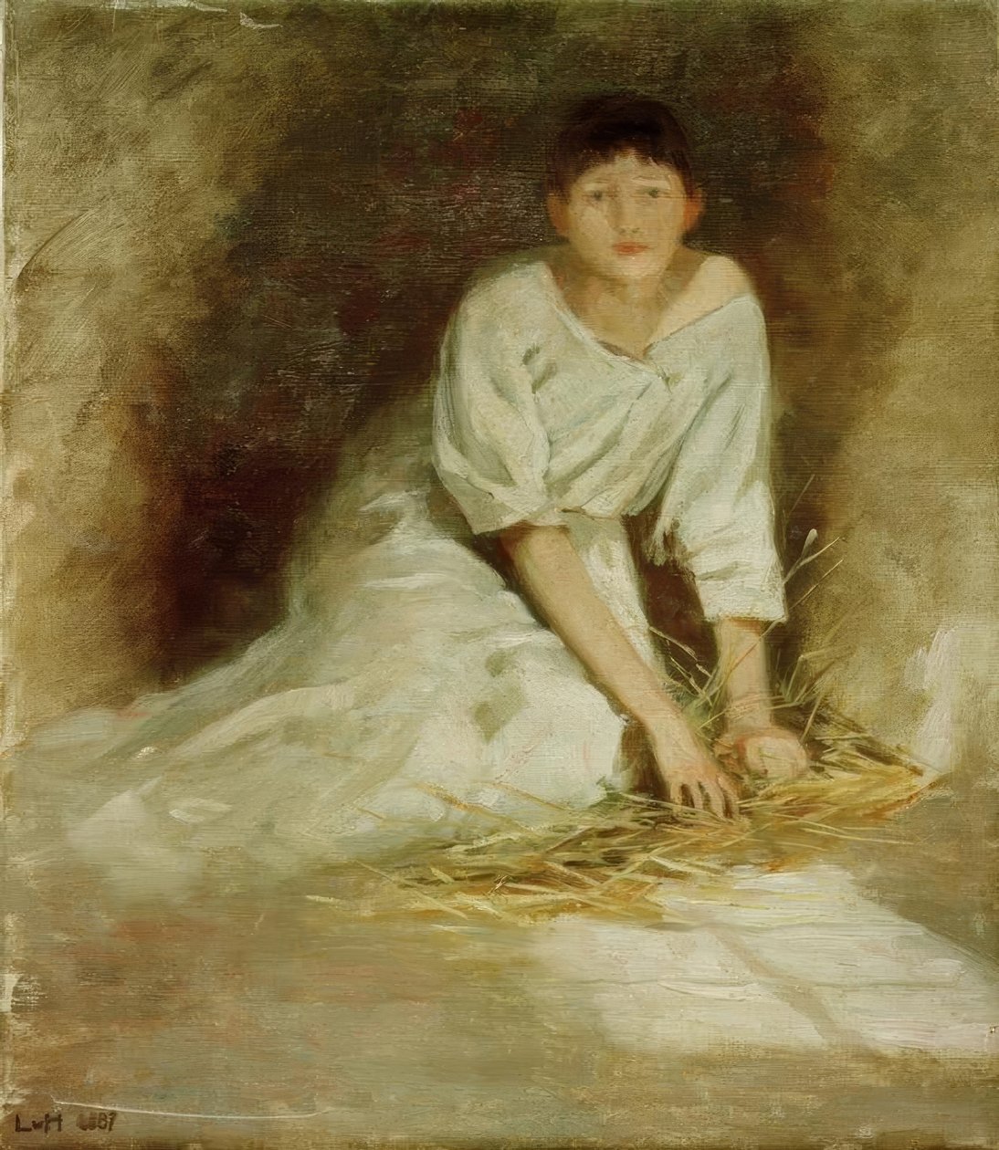 Gretchen vankityrmässä tekijältä Ludwig von Hofmann