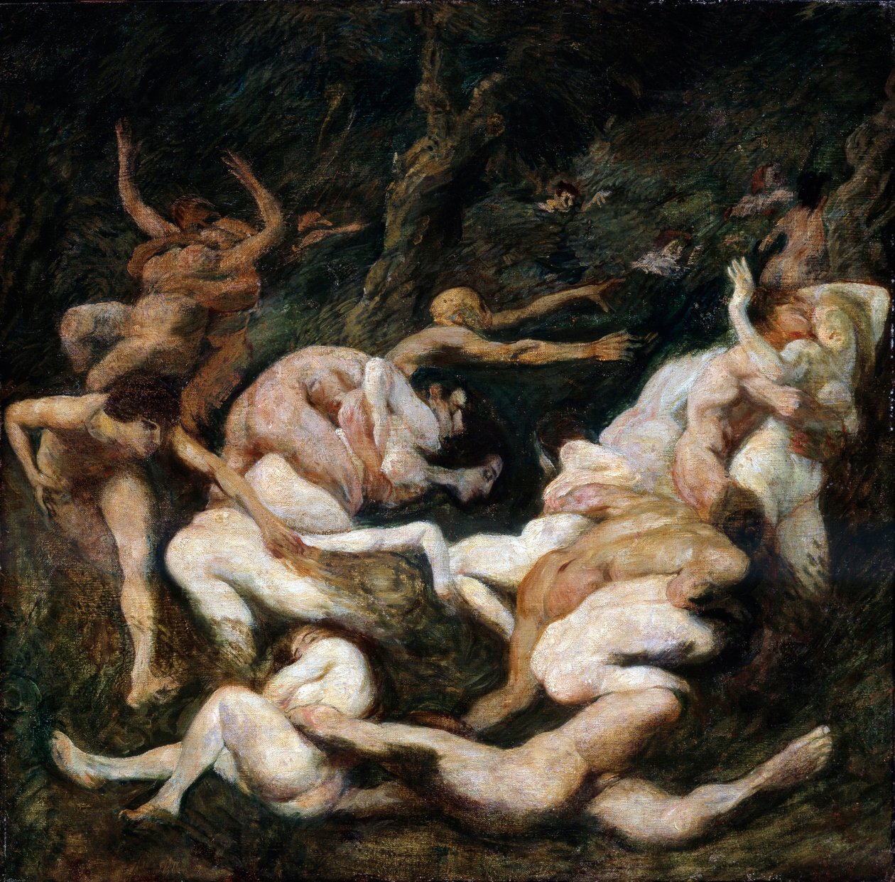 Naisten sieppaus, 1900-luku. tekijältä Ludwig von Hofmann