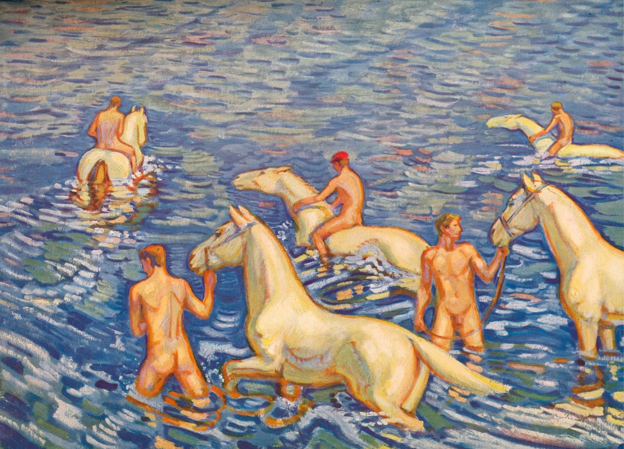 The Sea Rider, 1915 tekijältä Ludwig von Hofmann