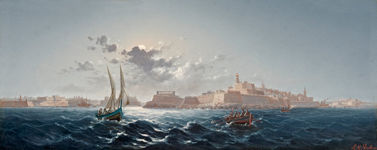 St. Elmo, Valletta, Malta - Moonlight tekijältä Luigi Maria Galea