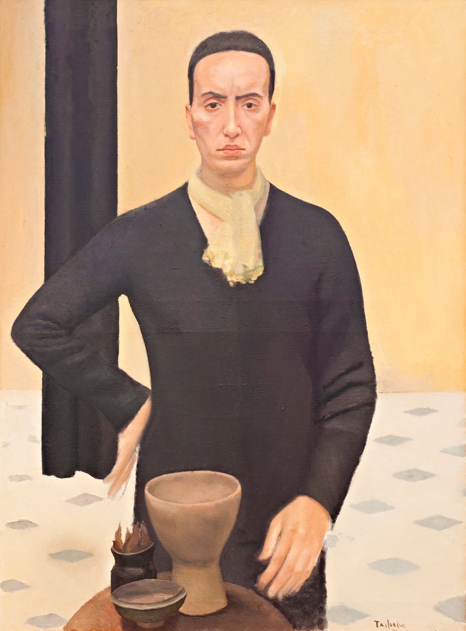Musta figuuri, n. 1935 (öljy kankaalle) tekijältä Luigi Trifoglio