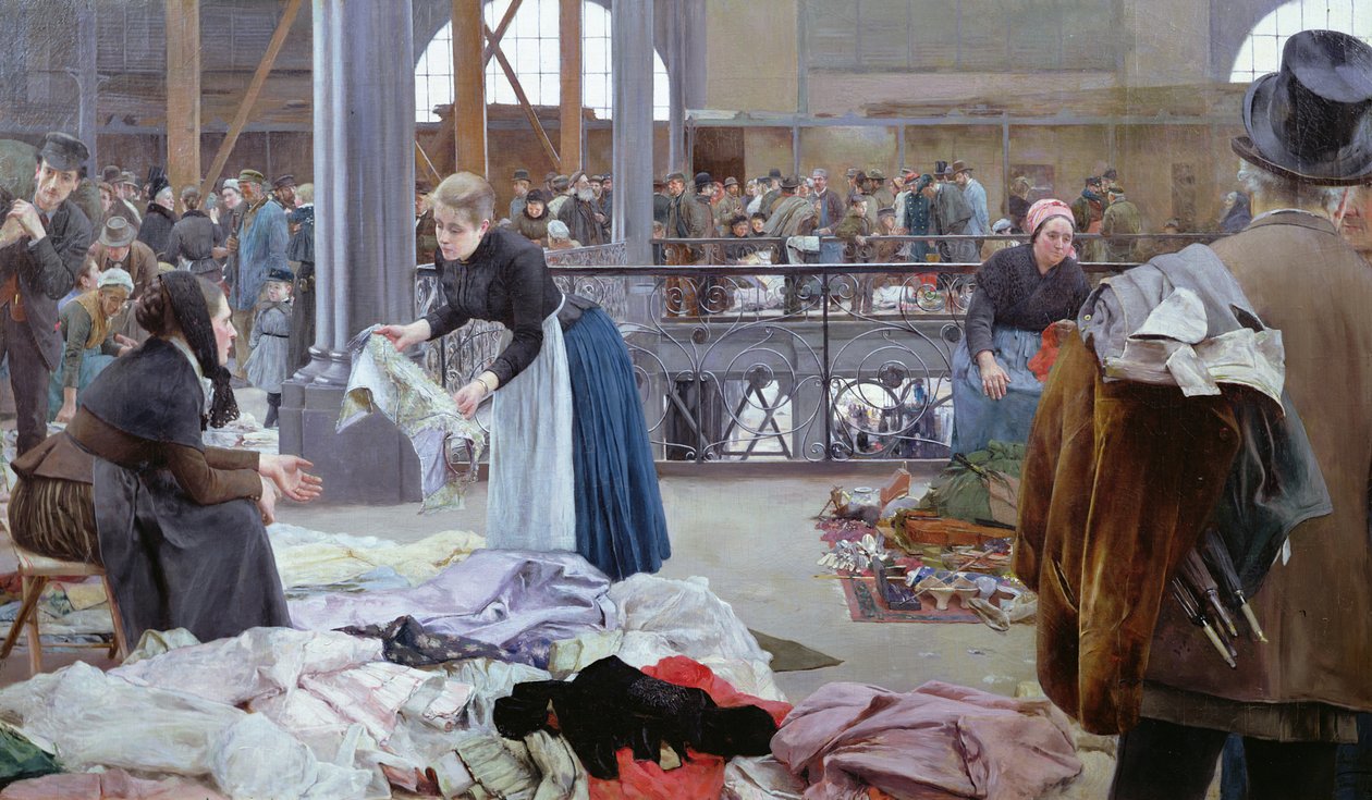 Carreau du Temple, Pariisi, 1890 tekijältä Luis Jimenez y Aranda