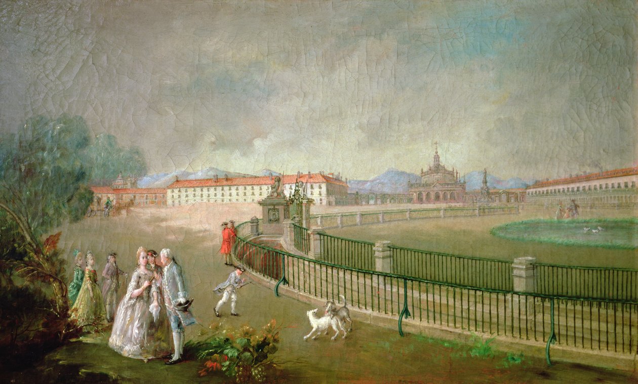 Pyhän Antoniuksen aukio, Aranjuez tekijältä Luis Paret y Alcazar