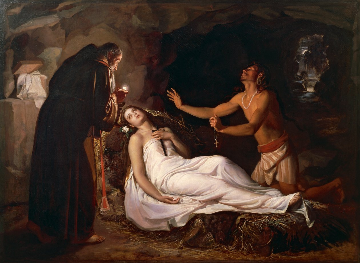 Atalan kuolema,1800-luku (öljy kankaalle) tekijältä Luis Monroy