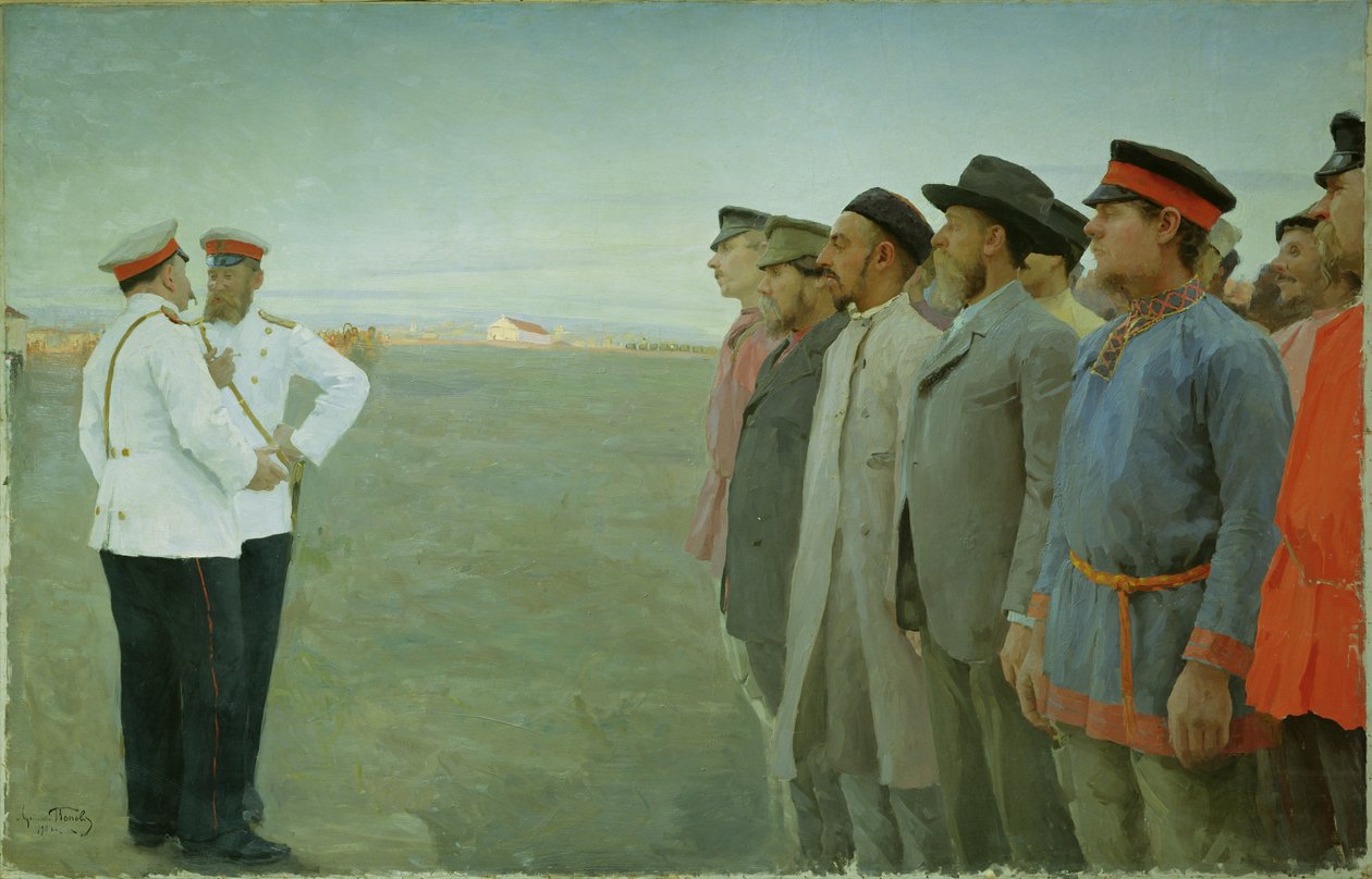 Mobilisoitu, 1904 tekijältä Lukjan Vasilievich Popov