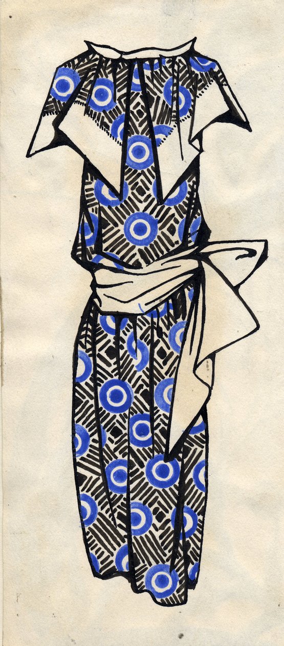 Suunnittelu mekkoon, 1924. tekijältä Lyubov Sergeevna Popova