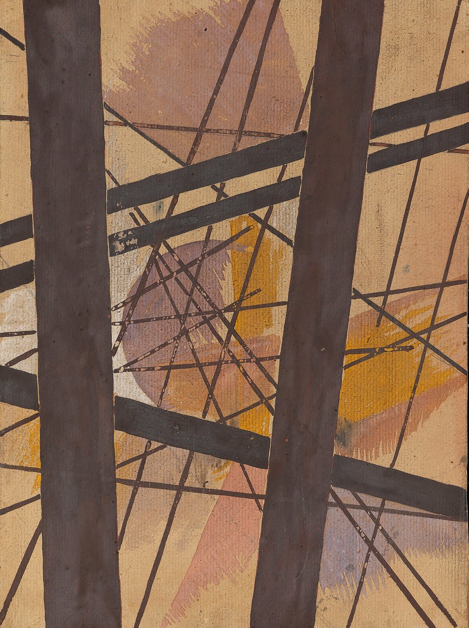 Avaruusvoimien rakentaminen, noin 1921-1922. tekijältä Lyubov Sergeyevna Popova