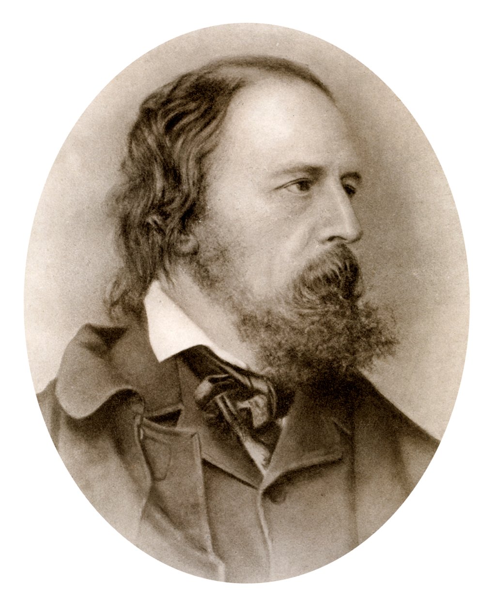 Alfred, Lord Tennyson, englantilainen runoilija, 1909. tekijältä M Arnault