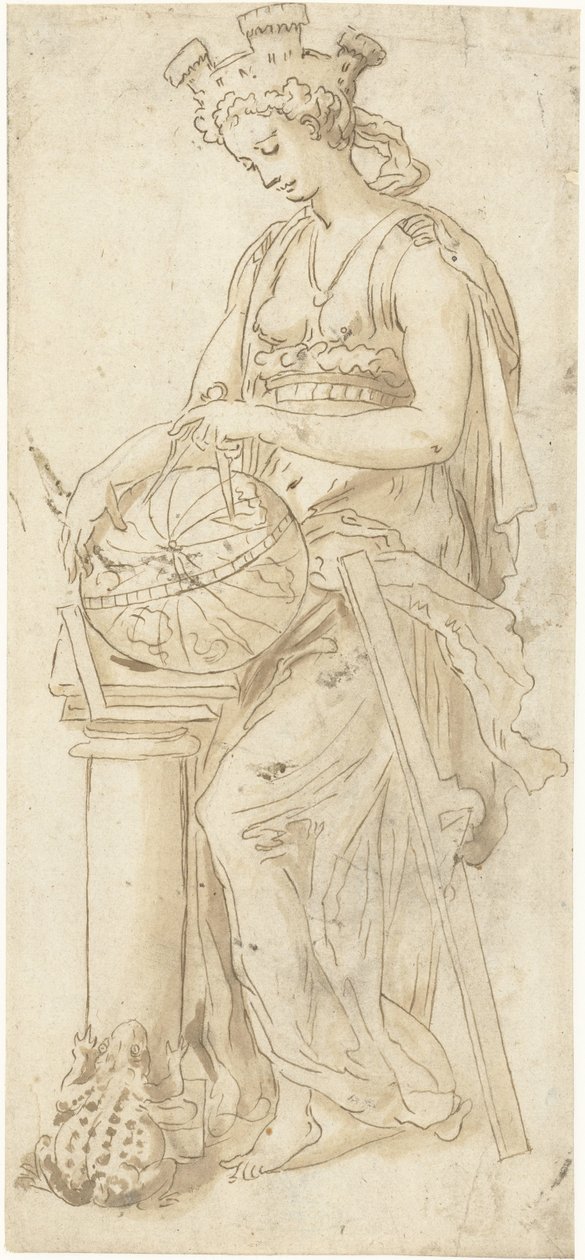 Geometria Suunnittelun tulo Antwerpeniin 1594 (sarjan nimi) tekijältä Maerten de Vos