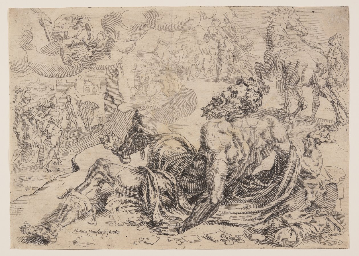 Saulin kääntymys tekijältä Maerten van Heemskerck