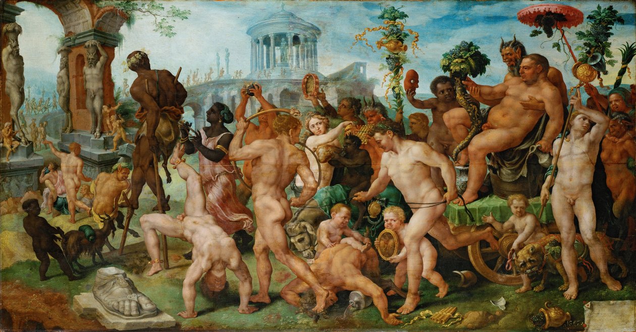 Bacchuksen riemuvoitto, 1536-7 tekijältä Maerten van Heemskerck
