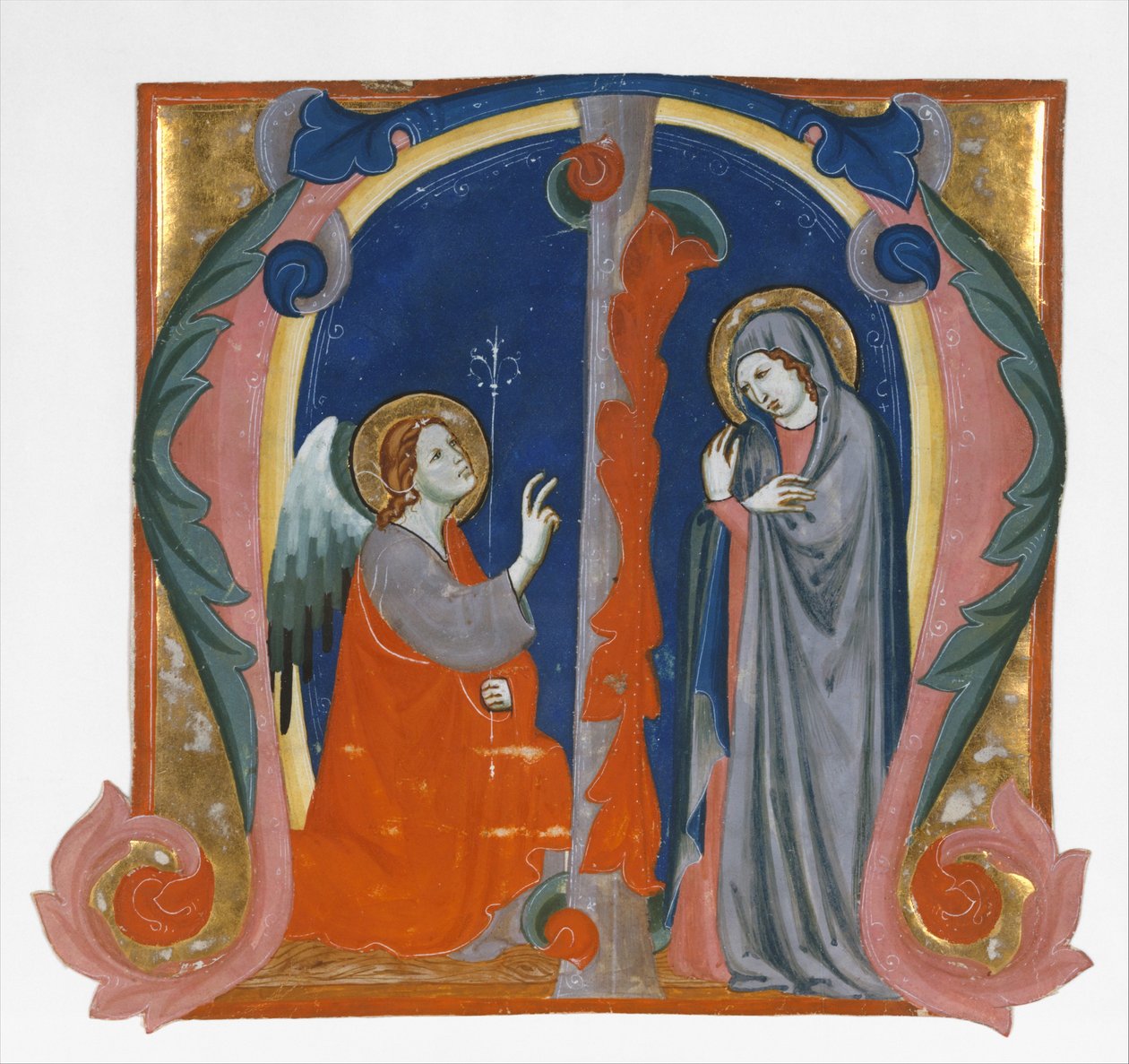 Ilmoitus kirjaimella M, n. 1310-15. tekijältä Maestro Daddesco