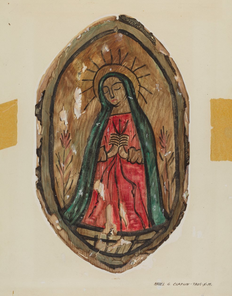 Alttaritaulu - Santa Maria, n. 1939. tekijältä Majel G. Claflin
