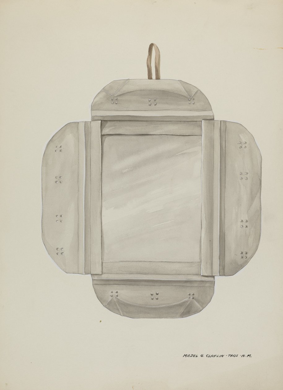 Peltipeilin kehys, n. 1937. tekijältä Majel G. Claflin