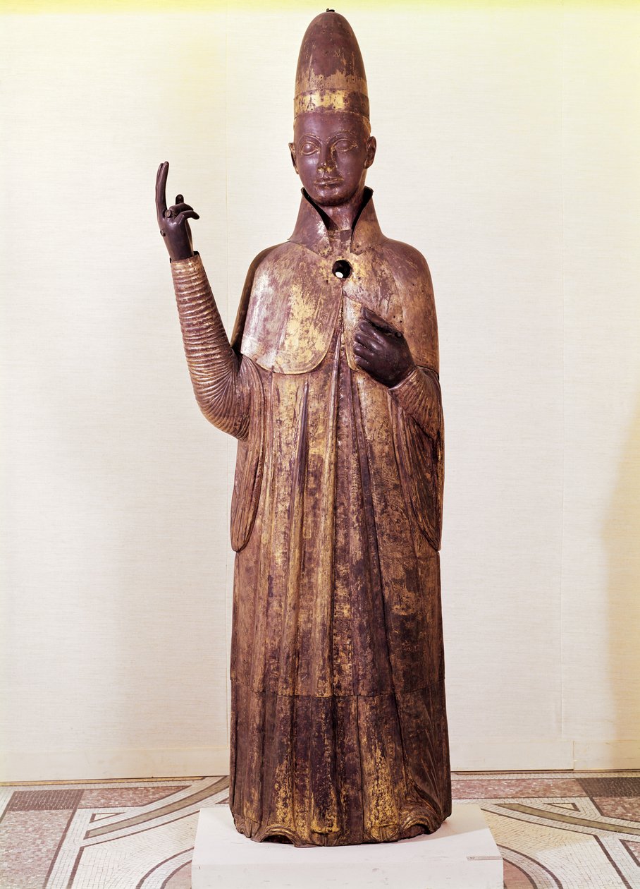 Paavi Bonifatius VIII:n (1235-1303) patsas 1301 (pronssi) tekijältä Manno di Bandino