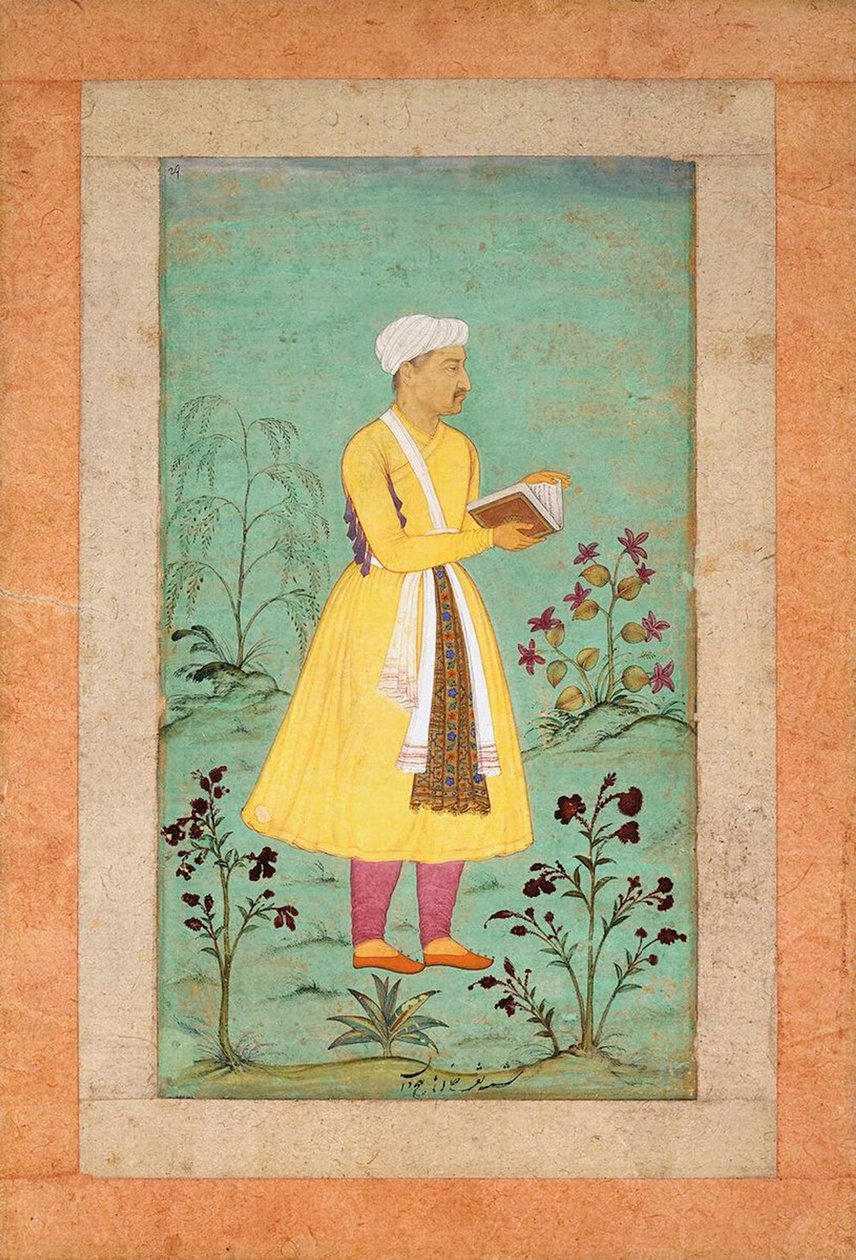 Nakib Khanin muotokuva, 1600-luvun alku. tekijältä Manohar