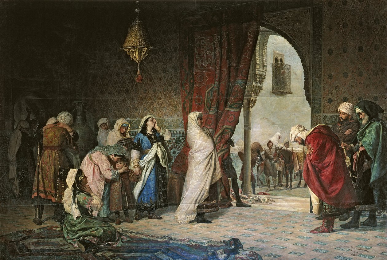 Salida del Boabdil, Alhambrassa tekijältä Manuel Gomez Moreno y Gonzalez