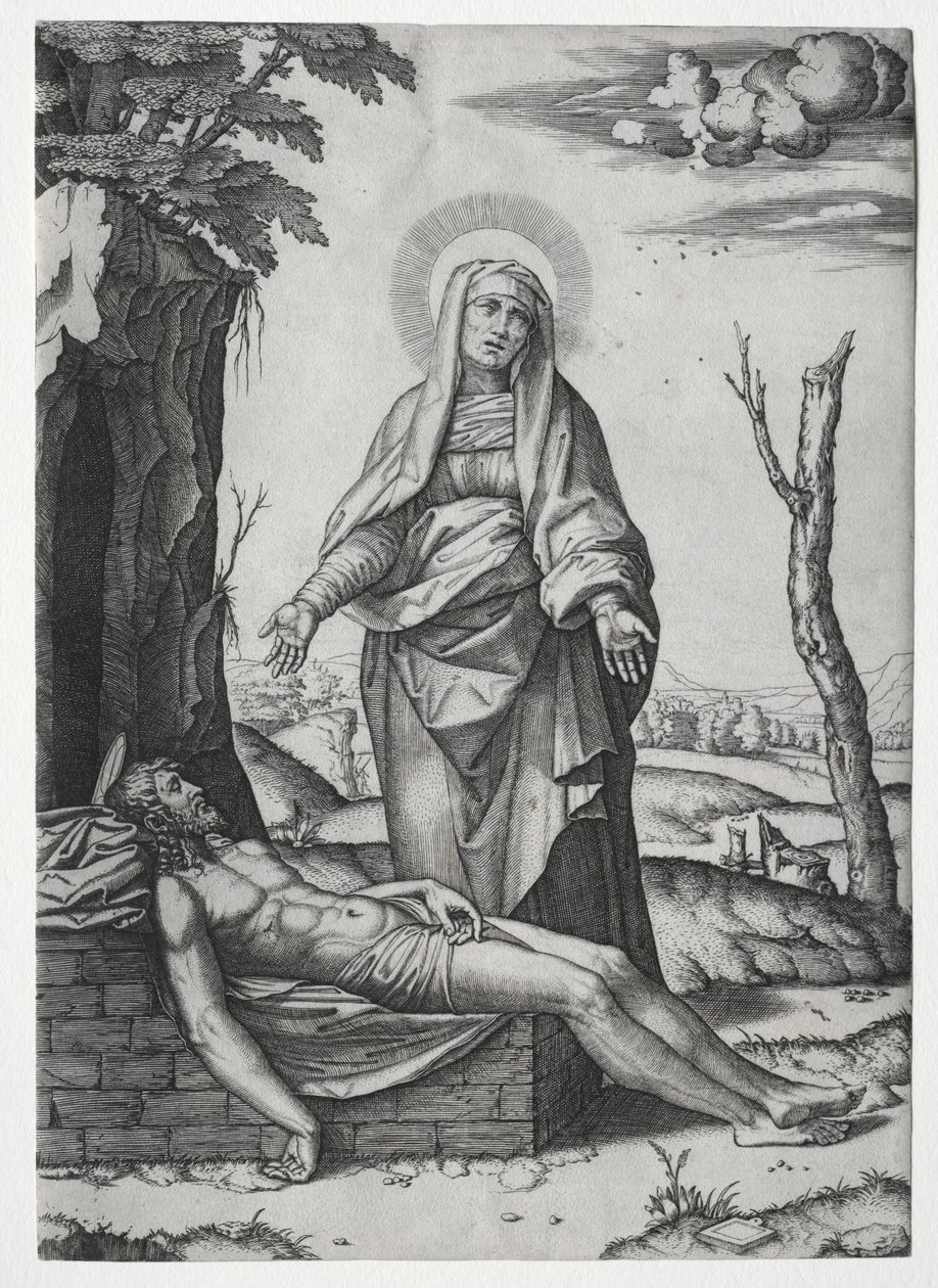 Pieta. tekijältä Marcantonio Raimondi