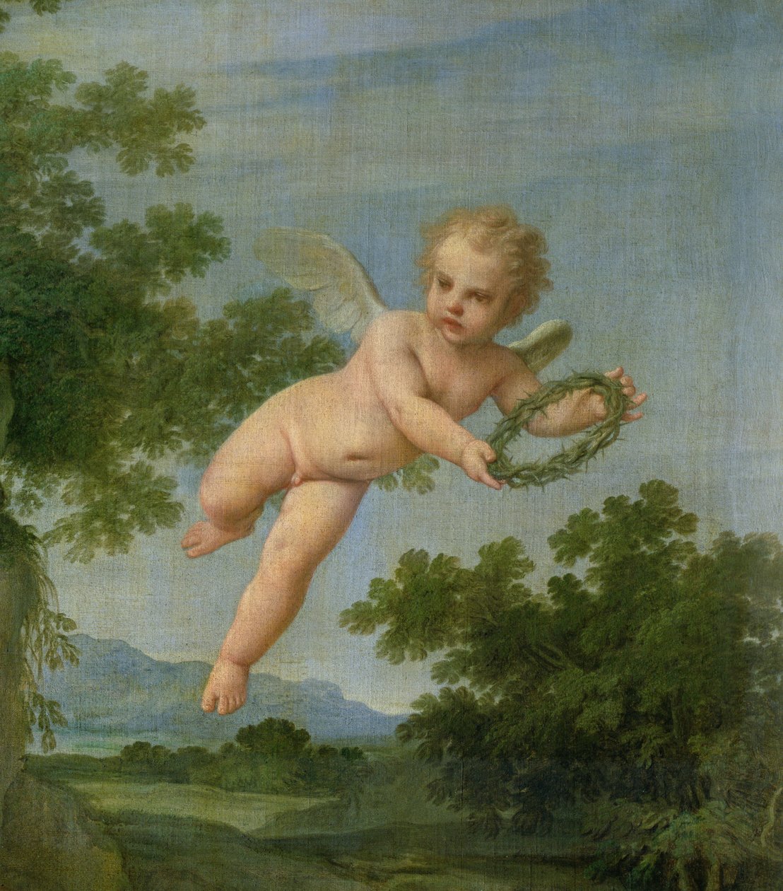 Katuva Maria Magdaleena, 1700-05 (68660:n yksityiskohta) tekijältä Marcantonio Franceschini