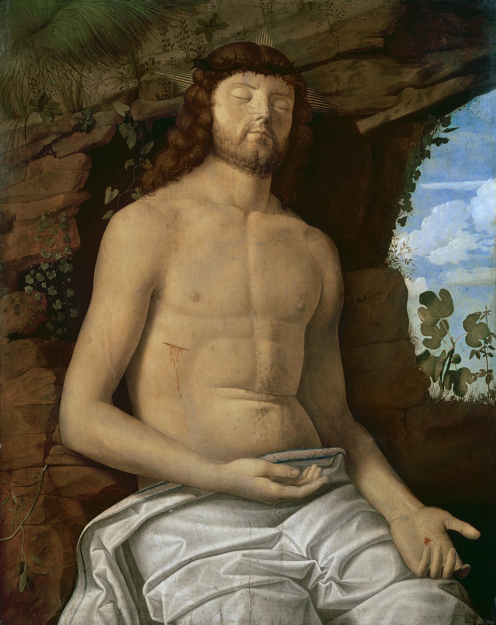 Kuollut Kristus, noin 1510 tekijältä Marco Basaiti
