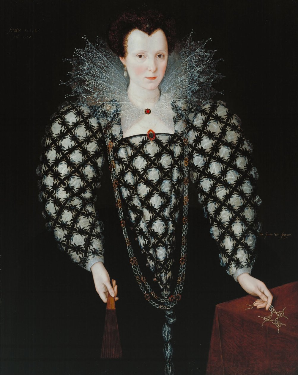 Muotokuva Mary Rogers, Lady Harington tekijältä Marcus Garret Gheeraerts the Younger