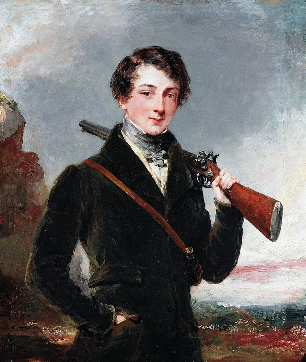 Lordi John Manners, myöhemmin Rutlandin seitsemäs herttua, noin 1835. tekijältä Margaret Sarah Carpenter