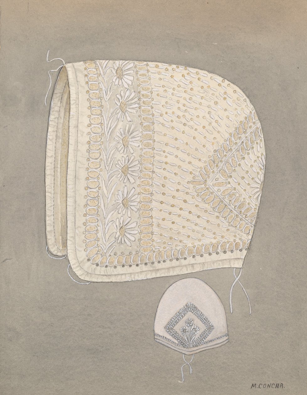 Vauvan lippalakki, c. 1937. tekijältä Margaret Concha
