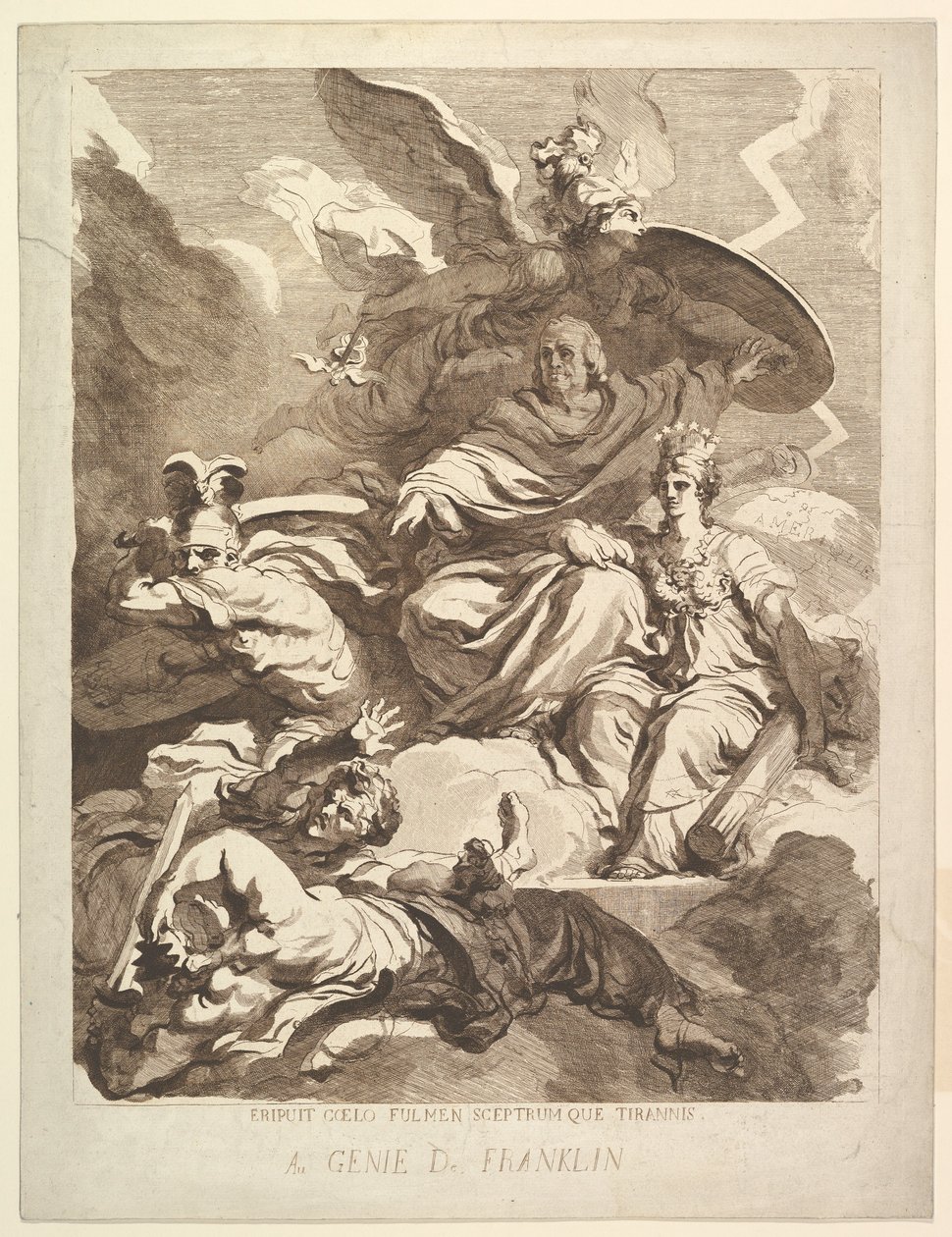 Franklinin nerolle, 1779. tekijältä Marguerite Gerard