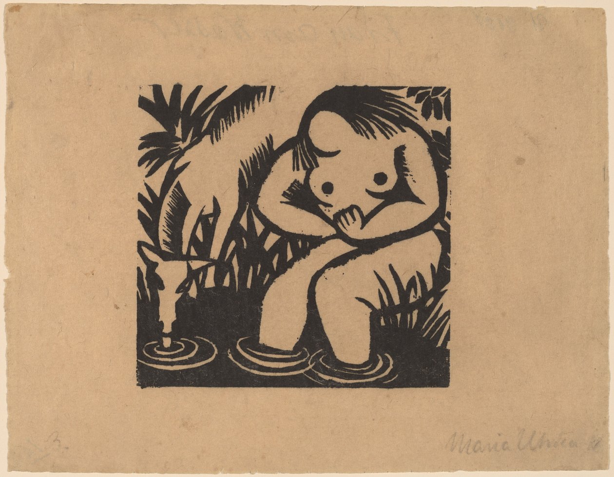 Nainen vedessä, 1918. tekijältä Maria Uhden