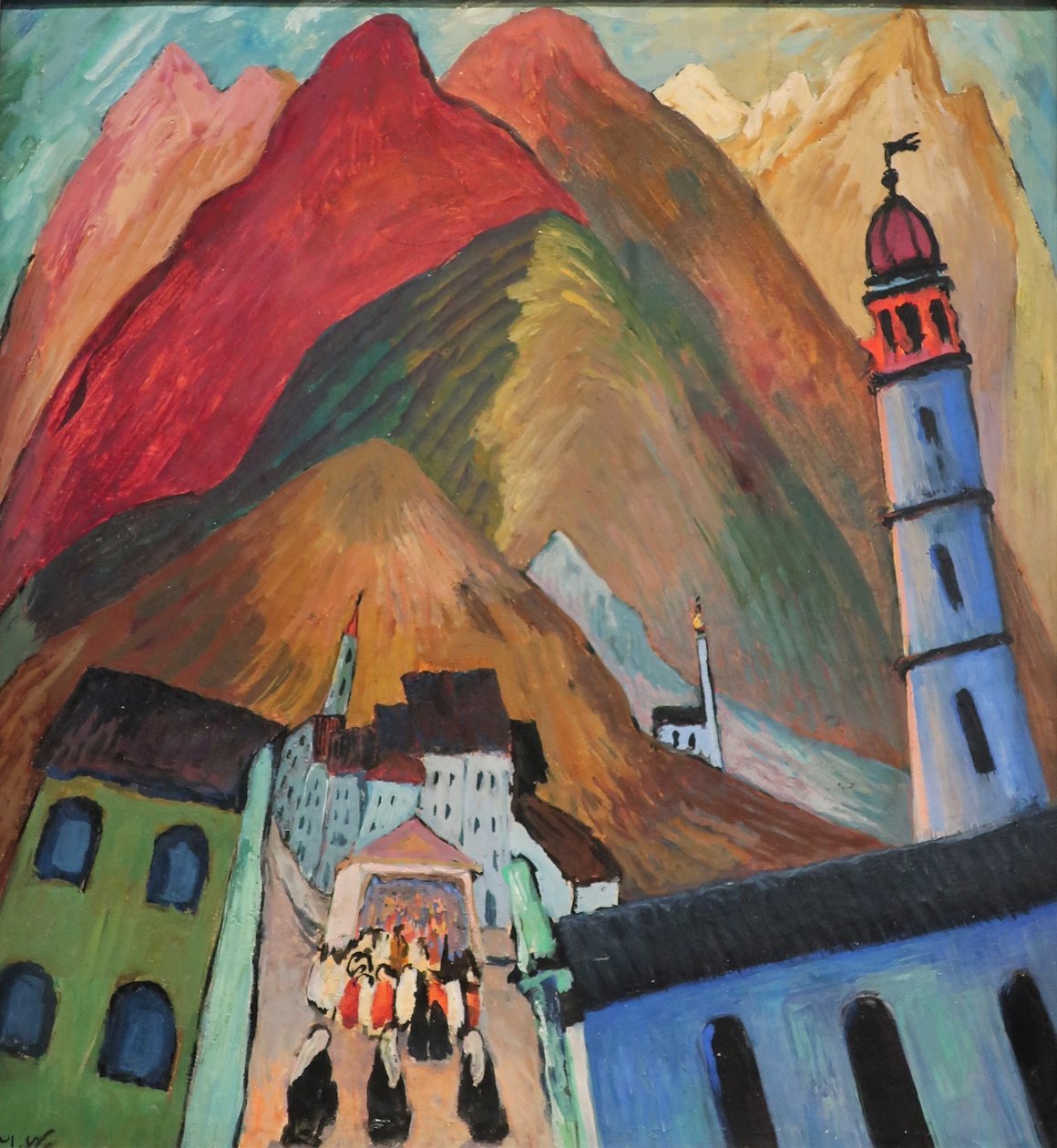 1924 Werefkinin kulkue Asconan lähistöllä tekijältä Marianne von Werefkin
